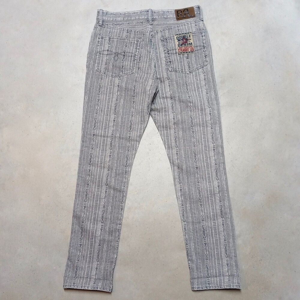 NWT RRL Ralph Lauren Women Aztec Vintage Straight Leg Jeans Size 29 (30x30)